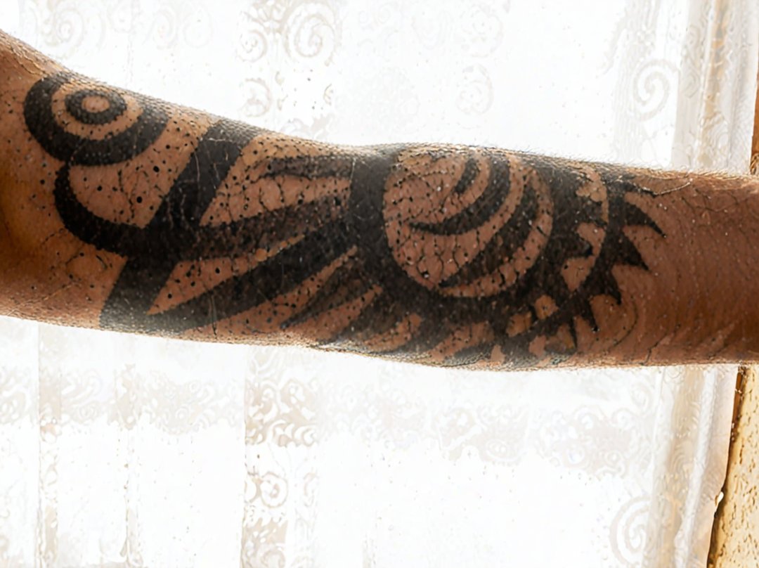 modele tatouage soleil tribal