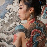 tatouage dragon japonais dos